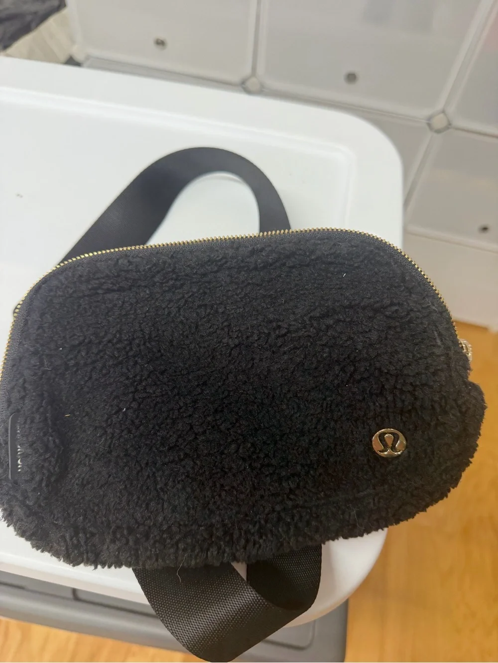 Lululemon Black Sherpa Belt Bag